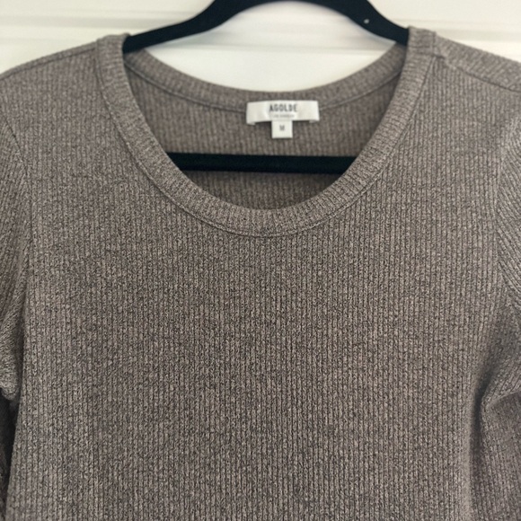 Agolde Delphi Slim Ribbed Tee - Picture 2 of 3